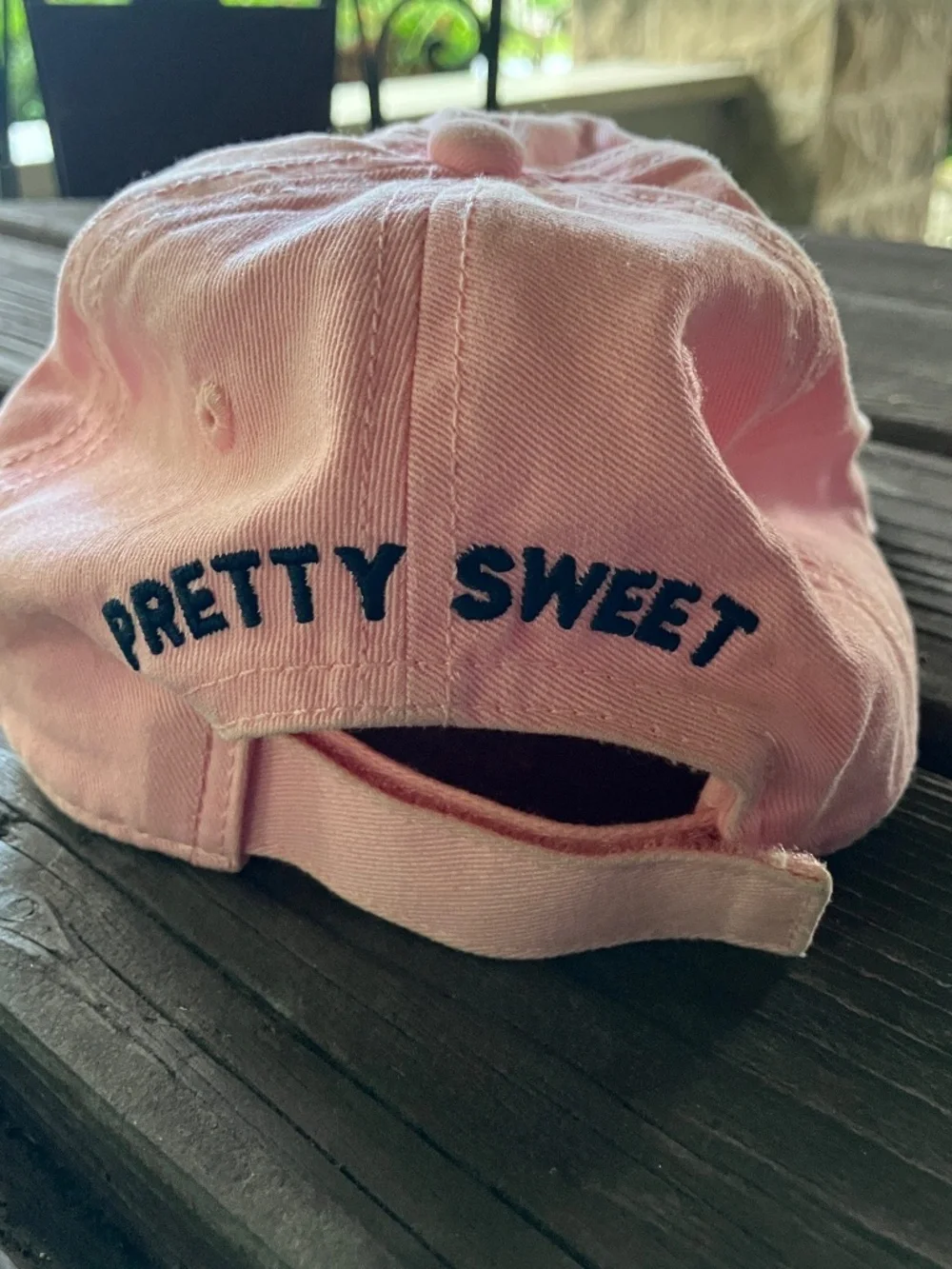 Life is Good Youth S Pink Cupcake Embroidered Adjustable Baseball Cap Hat